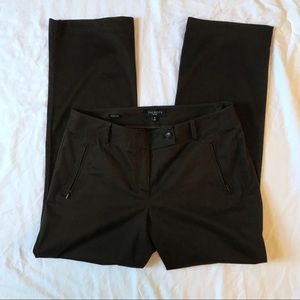 Talbots 8 petite dress pants, dark green/brown